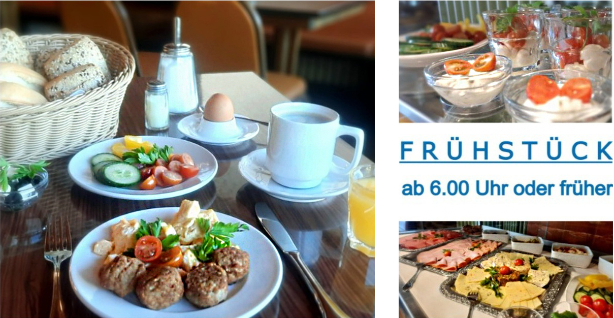 Frühstück ab 6 Uhr - oder früher